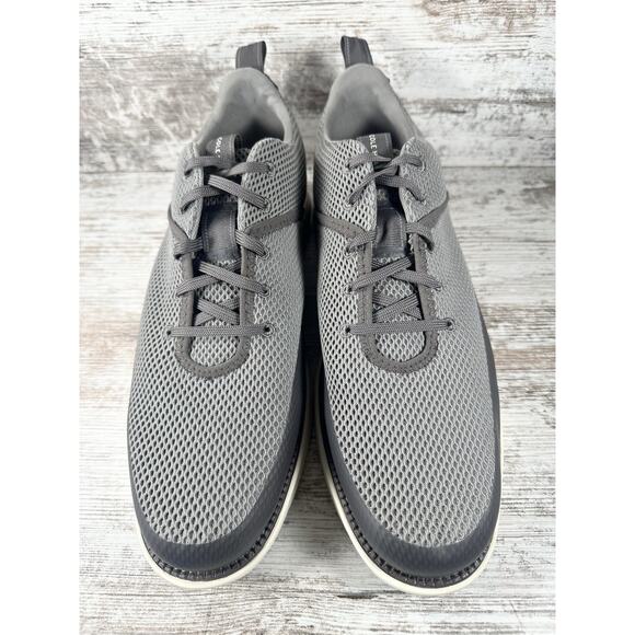 NEW Men's Cole Haan ZeroGrand Atlantic Storm Cloud Gray/Black Sneakers Sz 13M - Picture 4 of 9